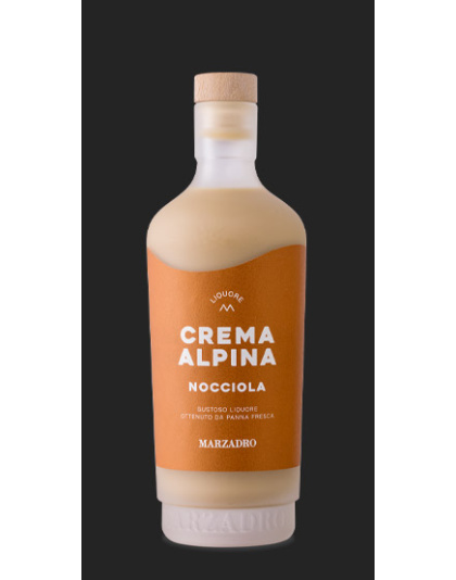 Marzadro Crema Alpina alla Nocciola Mogyoró Likőr 0,7 L 17%