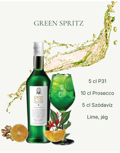 Ardenghi P31 Aperitivo Green Gyógynövényes Aperitiv Likőr 1 L 11%
