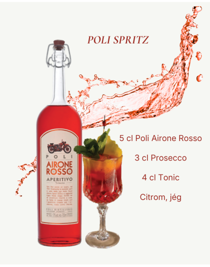 Jacopo Poli Airone Rosso Aperitivo Veneto Likőr 0,7 L 17%